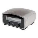 R.G.V. Forno Pizza Vulcano 33cm Piatto Girevole 450 Gradi Touchscreen Silver/nero