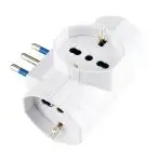 POLYPOOL PP2349 adattatore per presa di corrente Tipo L (IT) Bianco