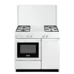 De Longhi SEW8540 N EDM Cucina a gas Libera installazione 86cm 4 fuochi 0.91kWh con forno elettrico 40l Classe B Bianco [SEW 8540 N EDM]