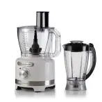 Ariete 1782 Gourmet Pro Moderna, Robot da cucina, Tritatutto 3L, Frullatore 2L, 2 velocità + Pulse, Set di lame + Disco in acciaio inox, Accessorio spremiagrumi, Bianco