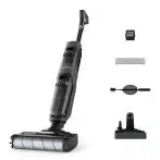 Rowenta X-Clean 4 , Lavapavimenti Senza Fili con Auto-Propulsione e Rilevazione Automatica dello Sporco, Doppio Serbatoio e Sistema di Autopulizia, Autonomia 50' per Tutti i Tipi di Paviment
