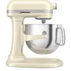 KitchenAid 5KSM70SHXEAC Sbattitore con base 375 W Crema, Grigio, Acciaio inox