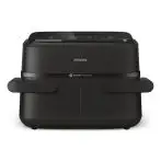 Philips Serie 1000 Airfryer con cestello flexi/doppio, friggitrice ad aria da 7.1L, 10 metodi di cottura, App per ricette NA150/00