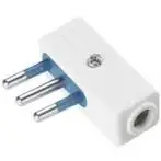 PolypoolSpina elettrica Polypool 10A 2P+T Spaziozero 90gradi IMQ, conf blister Bianco [PP0416Q]