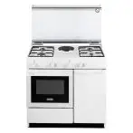 De Longhi Smart SEW8541 N EDM Cucina a Gas Libera installazione 86m 4 fuochi 7500W con 1 piastra elettrica e forno elettrico 42l Bianco
