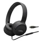 JBL Tune 520C USB-C Cuffie Cablato A Padiglione Musica e Chiamate USB tipo-C Nero