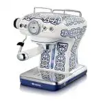 Ariete 1389 Capri Macchina da caffè, 850W, Compatibile con caffè macinato o con cialde ESE Filtro ½ tazze, Cappuccinatore