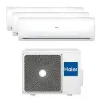 Haier H3U21TAAOUT Trendy Condizionatore Fisso Unità Esterna e 3 Unità Interne Trial Split Inverter 9000 + 9000 + 900 Btu/h