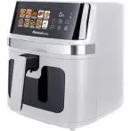 Melchioni Family GAIA PLUS Friggitrice ad Aria 8L XXL con Doppia Resistenza Air Fryer Senza Olio, 10 Programmi, Display LED, Timer 60 min, Temperatura 80°-200°C, 2200W