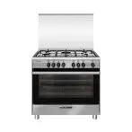 Glem Gas SA965MI6 Cucina a Gas Acciaio Inox 90X60 con Forno Ventilato