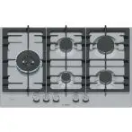 Bosch Serie 6 PCS7A5I90 Piano cottura a gas 75 cm 5 fuochi Acciaio Inox