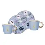 Bialetti set da 2 pezzi di tazzine e piattini Bridgerton