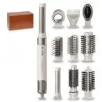 Cecotec CermicCare 10in1 AirGlam Multistyler Caldo Champagne, Bianco 1400 W 1,8 m