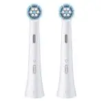 Oral-B Testine di Ricambio iO Series Gentle Care Bianche, Testine Rotonde Originali, per Gengive Sensibili, 2 Testine