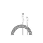 Cavo Di Ricarica E Trasferimento Tunit USB-C / USB-C 1 Metro 60w Titanio Bianco