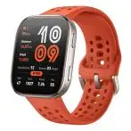 Amazfit Bip 6 Red 5 cm (1.97") AMOLED Digitale 390 x 450 Pixel Touch screen Oro GPS (satellitare)