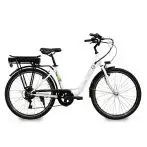 EMGSEA-TY 26CST01 E-BIKE Bianca ruote 26"", Batt. 36V 12.8ah, motore 250W, autonom. 50/60km