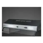 Smeg KSEC61XE3 cappa aspirante Incassato Nero, Acciaio inox 315 m³/h C