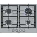 Bosch Serie 6 PCH6A5I90 Piano cottura a gas 60 cm 4 fuochi Acciaio Inox