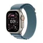Apple Watch Ultra 3 GPS + Cellular 49mm Cassa Titanio con Alpine Loop Blu Chiaro - Medium