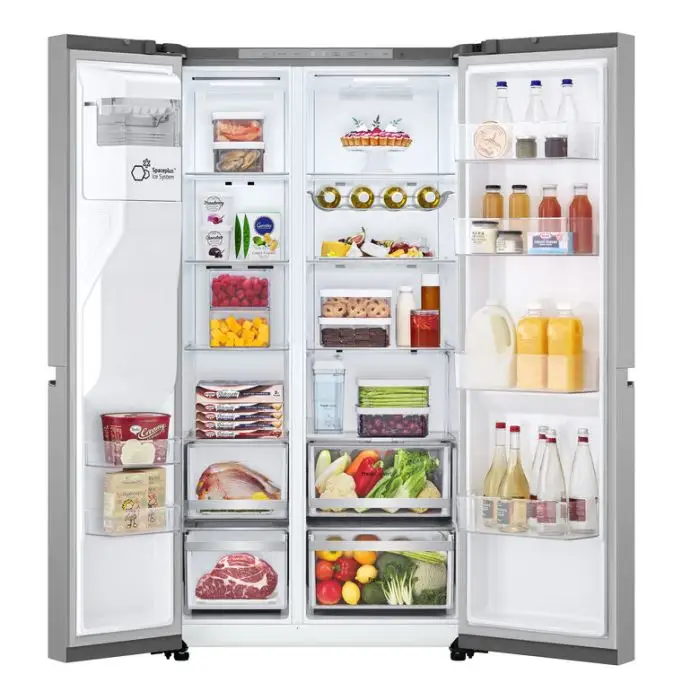 LG GSLE81PYBC Frigorifero Side-by-Side, Classe C, 628L, Wi-Fi, Dispenser senza allaccio, Total No Frost, Prime Silver , 156650 , Immagine 2