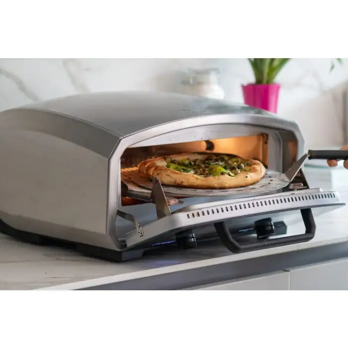 R.G.V. Forno Pizza Vulcano 33cm Piatto Girevole 450 Gradi Touchscreen Silver/nero  , 154467 , Immagine 5