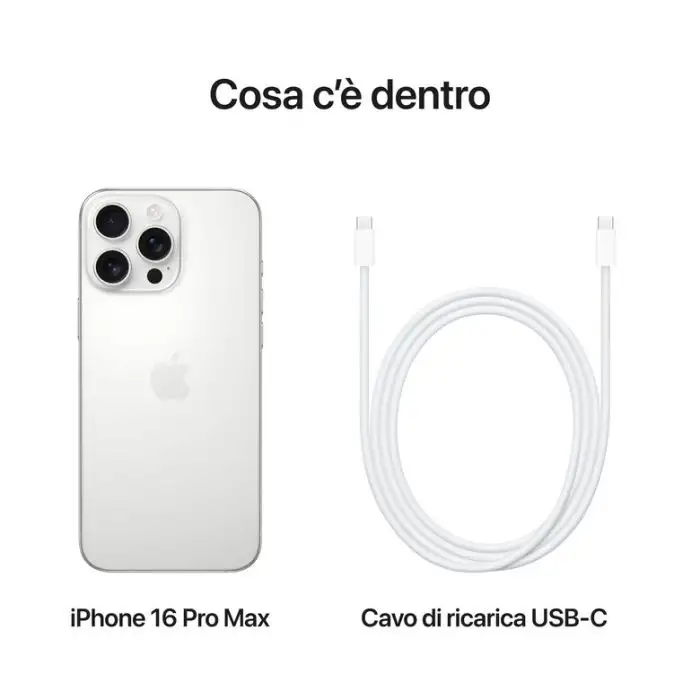 Apple iPhone 16 Pro Max 256GB Titanio Bianco , 155465 , Immagine 9