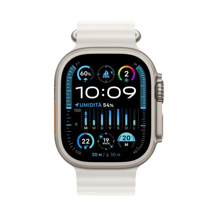 Apple Watch Ultra 2 GPS + Cellular, Cassa 49m in Titanio con Cinturino Ocean Bianco , Pc Notebook , 149725 , Immagine 2
