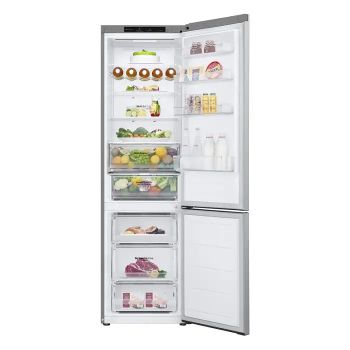 LG GBV3200DPY Frigorifero combinato, Classe D, 387L, Fresh Converter, Porte piatte,Argento , 157754 , Immagine 2
