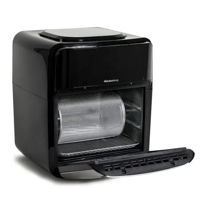 Melchioni 118340034 friggitrice Singolo 12 L Indipendente 1700 W Friggitrice ad aria calda Nero, Stainless steel , 147829 , Immagine 2