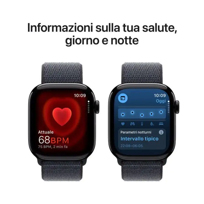 Apple Watch Series 10 Serie 10 GPS + Cellular 42mm Cassa in Alluminio color Jet Black con Sport Loop , 155629 , Immagine 5
