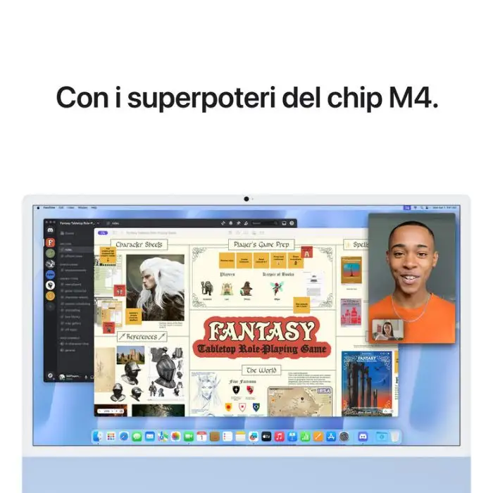 Apple iMac 24&quot;Retina Display 4,5K, Chip M4 con CPU 10‑core, GPU 10‑core, 16GB, 256GB SSD, Blu , 156410 , Immagine 6