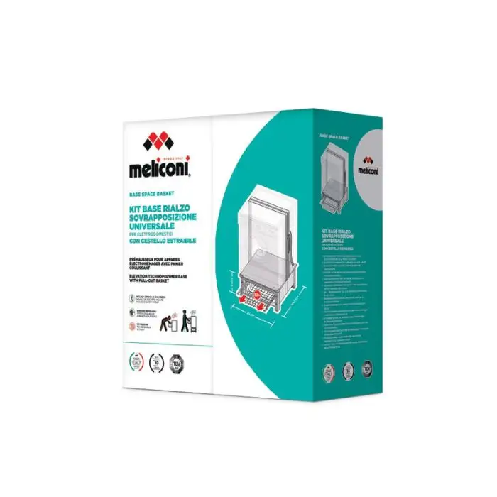 Meliconi Base Space Basket accessorio e componente per lavatrice Kit di sovrapposizione 1 pz , 149562 , Immagine 2