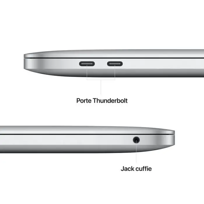 Apple MacBook Pro 13&quot; M2 8-core CPU 10-core GPU 256GB SSD - Argento , 142902 , Immagine 6
