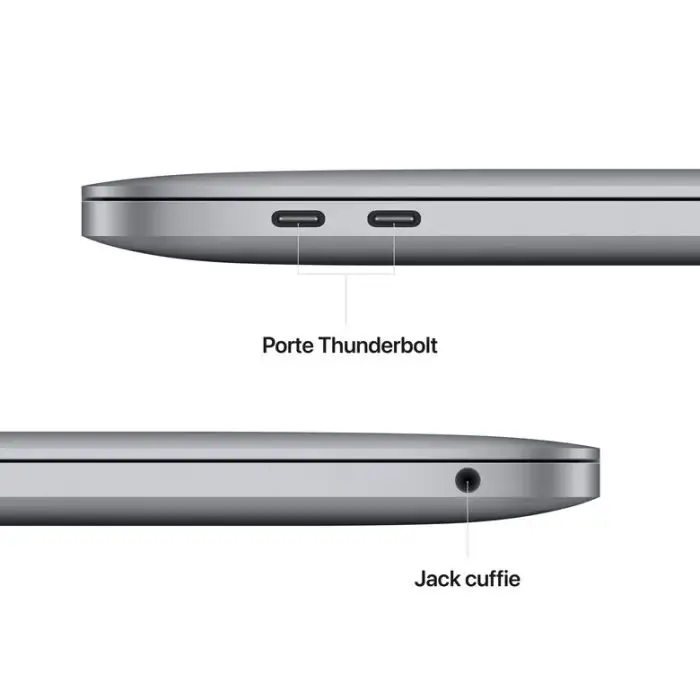 Apple MacBook Pro 13&quot; M2 8-core CPU 10-core GPU 512GB SSD - Grigio siderale , 142413 , Immagine 6
