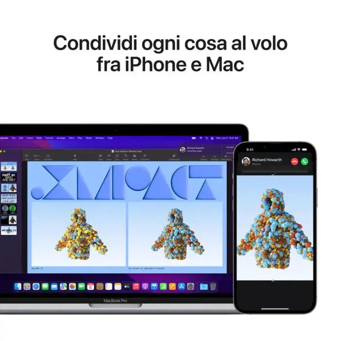 Apple MacBook Pro 13&quot; M2 8-core CPU 10-core GPU 512GB SSD - Grigio siderale , 142413 , Immagine 7