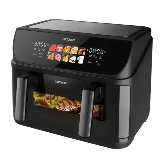 Cecotec Cecofry&amp;grill Duoheat 10000 Friggitrice Ad Aria Doppia Resistenza 10 Litri 2800 W Due Cestelli , 157007 , Immagine 3