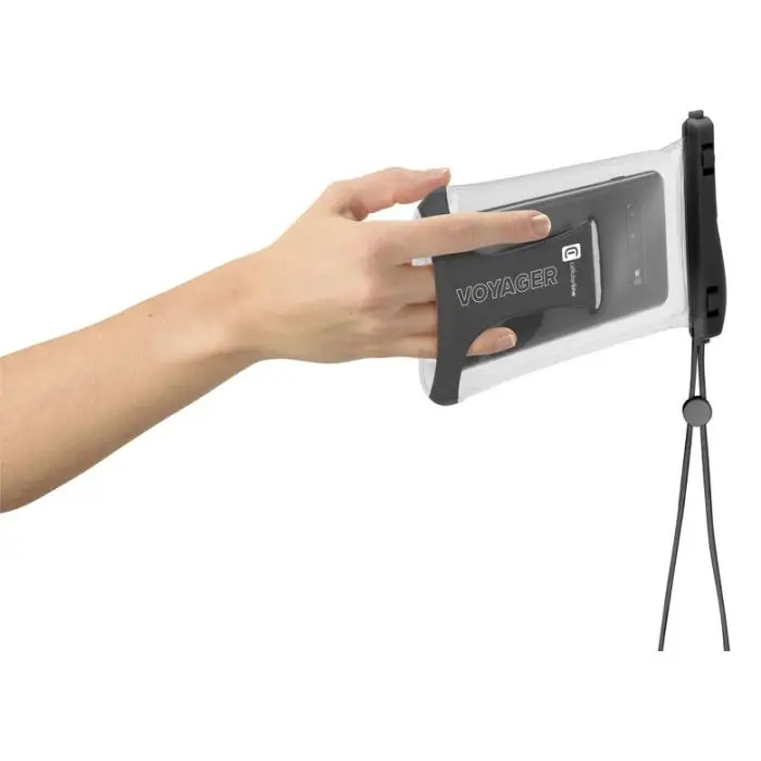 Cellularline Voyager - Universale Custodia Impermeabile per Smartphone Nero , 140864 , Immagine 3