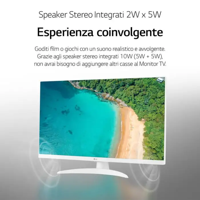 LG 27TQ615S Televisione Smart TV 27 Pollici Led Full Hd Web-Os Bianco , 153170 , Immagine 10