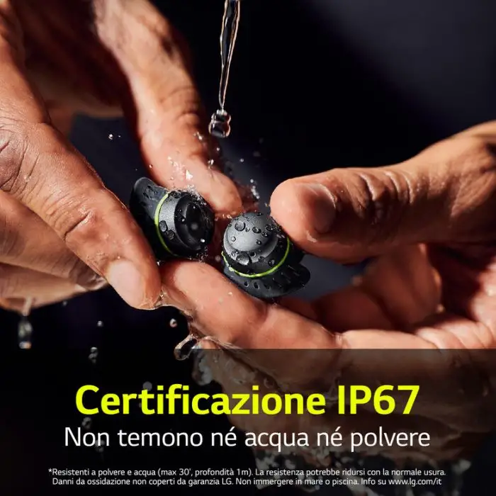 LG TONE Free TF8 Cuffie Bluetooth per lo sport, IP67, Plug &amp; Wireless , 150390 , Immagine 5