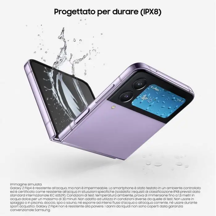 Samsung Galaxy Z Flip4 256GB Bora Purple RAM 8GB Display 1,9&quot; Super AMOLED/6,7&quot; Dynamic AMOLED 2X , 142897 , Immagine 15