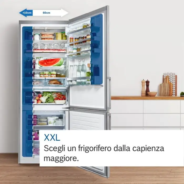 Bosch Serie 6 KGN86AIDR frigorifero con congelatore Libera installazione 631 L D Acciaio inossidabile , Grandi Elettrodomestici , 144912 , Immagine 6