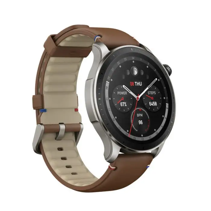 Amazfit GTR 4 Vintage Brown Leather 3,63 cm (1.43&quot;) AMOLED 46 mm Marrone GPS (satellitare) , 143867 , Immagine 3