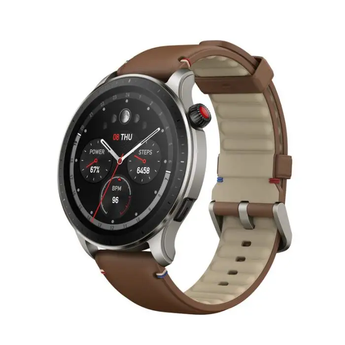 Amazfit GTR 4 Vintage Brown Leather 3,63 cm (1.43&quot;) AMOLED 46 mm Marrone GPS (satellitare) , 143867 , Immagine 2