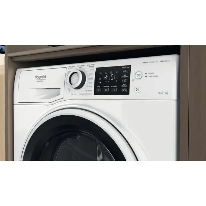 Hotpoint NDB 10736 WA IT lavasciuga Libera installazione Caricamento frontale Bianco D , 146581 , Immagine 9