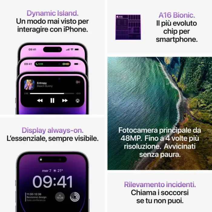 Apple iPhone 14 Pro 128GB Argento , 143461 , Immagine 7