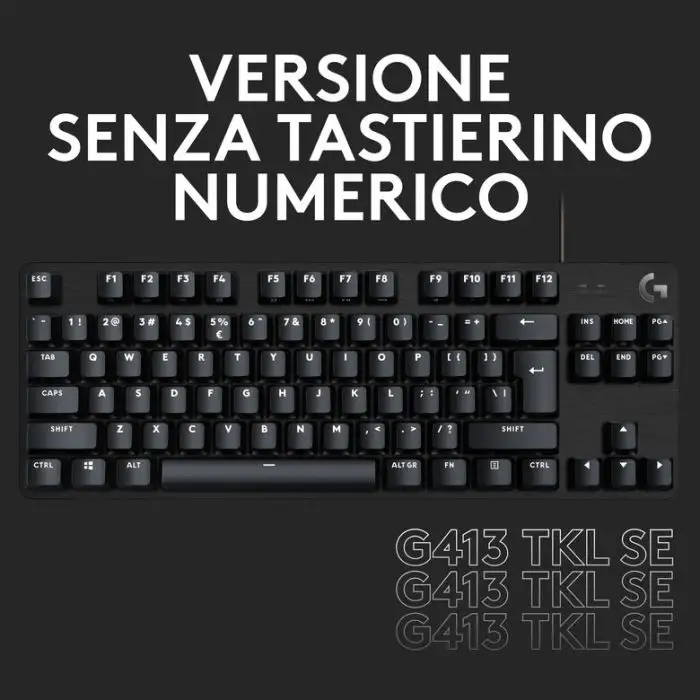 Logitech G G413 SE tastiera USB QWERTY Italiano Nero , 145545 , Immagine 11