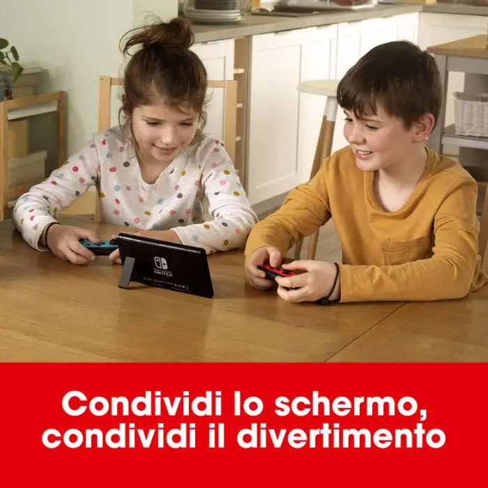 Nintendo Switch Rosso Neon/Blu Neon schermo 6.2 pollici , 153592 , Immagine 4