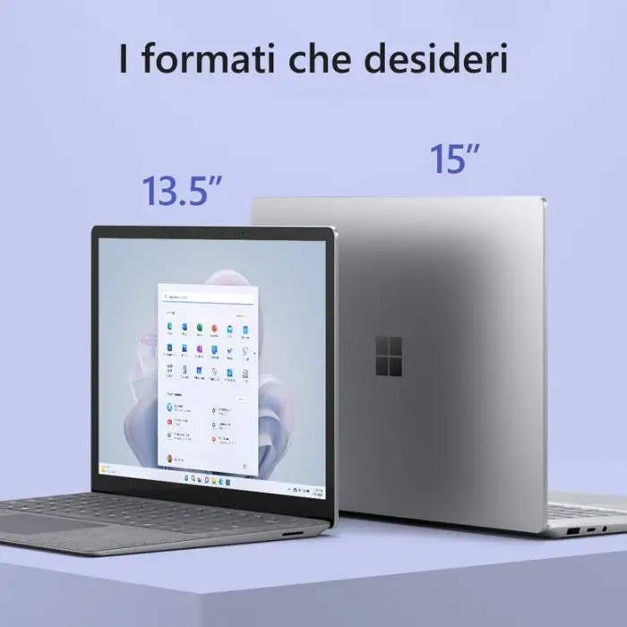 Microsoft Surface Laptop 5 i5-1235U Computer portatile 34,3 cm (13.5&quot;) Touch screen Intel® Core™ i5 8 GB LPDDR5x-SDRAM 256 GB SSD Wi-Fi 6 (802.11ax) Windows 11 Home Platino , 144785 , Immagine 6