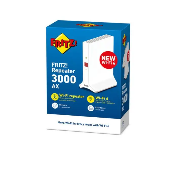 FRITZ!Repeater FRITZ REPEATER 3000 AX INTERNATIONAL 2400 Mbit/s Bianco , 147024 , Immagine 3